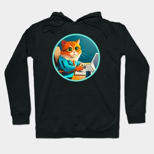 programmer cat beep boop coding Hoodie